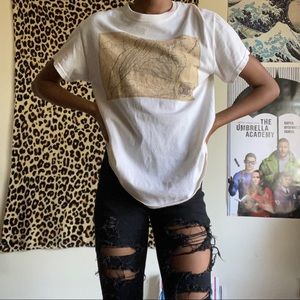 Vintage Wash Cream Graphic Tee